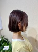 小顔見せ☆丸みショートボブ