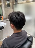 【麻布十番・六本木】メンズカット/センターパート/ツーブロック