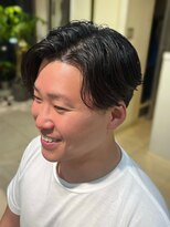 ジル ヘアアンドメイク 恵比寿(JILLE hair&make)&nbsp;メンズセンターパートショート刈り上げビジネスショート