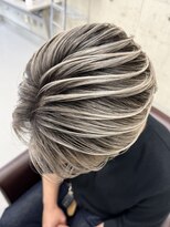 エゴル オム 名古屋栄(ENGOL homme)&nbsp;ホワイトグレージュバレイヤージュ/ブリーチ