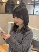 ルーク バイ ヘアーポケット(Luke by hair pocket)&nbsp;くびれミディアムとオリーブグレージュ