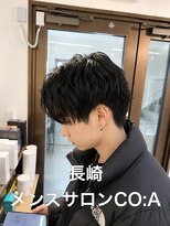 コア(CO:A) シャドウパーマ メンズシースルーマッシュニュアンスパーマ韓国