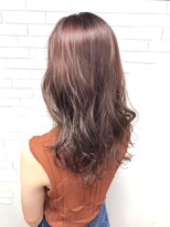 ベルベットヘア 千早店(Velvet hair) ハイライト×ミルキーピンクカラー　【福岡 聖容】