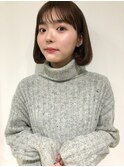 【#ベビーバング】ミニボブと相性のいい小顔前髪