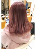 カット＋ピンクカラーブリーチ透明感カラー　da410