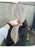 milky.White☆ブロンドベージュ【池袋、髪質改善、ヘアカラー】