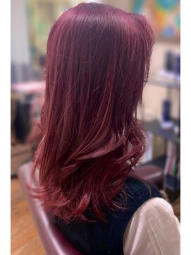 シーハウス(C-HOUSE) 大人可愛い♪ 韓国風ダブルカラー×ピンクロング