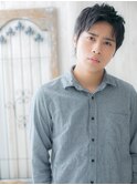 ワイルドアップバング★黒髪ミニウルフK