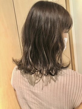 エディ(eddie) 【eddie】ミディアムボブ×オリーブベージュ