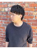 襟足長めメンズヘア