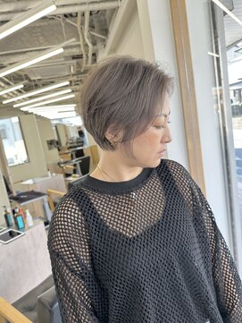 ヴィンスジオ 岐阜駅南(vince gio) グレージュ/ブリーチ2回/ショート