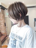ショートボブ髪型30代40代50代前髪あり前髪なし面長丸顔【荒牧】