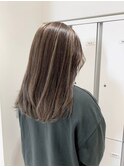 白髪ぼかしで白髪染めも明るくオシャレに