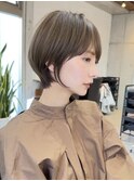 大人可愛い/20代30代40代/丸みショート/ショートボブ