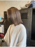 前髪なしすっきり♪切りっぱなしボブヘア