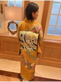 訪問着 お太鼓 着物 着付け《立川 ヘアセット》