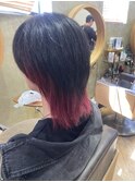 インナーワインレッド＃ブリーチ２回履歴