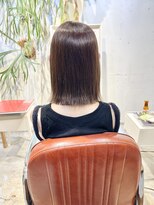 コンビネーション(combination)&nbsp;マロンベージュカラー ストレートボブ ミディアムストレート