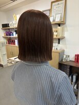 ジエクト ヴィシア(The Ect VIXIA) 切りっぱなし 外ハネボブ 地毛風ストレート ぷつっとボブ