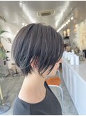 大人かわいい丸みショート
