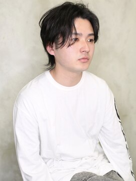 バース(BIRTH) 天神【BIRTH】韓国マッシュウルフパーマ×ブルーブラック　4