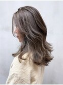 ロングくびれヘア顔周りレイヤー_ba539042