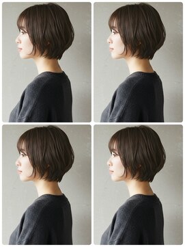 ウィールール 手稲店(WE RULE) ニュアンスパーマ/ショートボブ/アッシュグレー