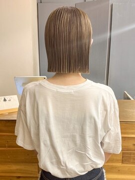 ヨハク 大阪梅田中崎町(yohaku) <7>切りっぱなし×カラー♪ブリーチ・ボブ・メンズカットも人気