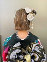 ヘアー アイス カンナ(HAIR ICI Canna)&nbsp;ボブアレンジ/くびれヘア/結婚式ヘア/水引【ノグチ】