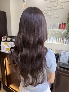 ヘアメイクヒール 【艶感グレージュで大人の魅力】八戸美容室・八戸カラー