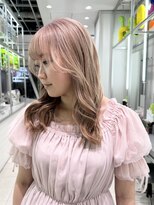 ノラ シンディ(NORA CYNDY)&nbsp;上田/ピンクベージュケアブリーチカラー