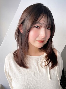 アルバム 新宿(ALBUM SHINJUKU) 顔周りレイヤー韓国ヘア美髪ロングおくれ毛_F30703