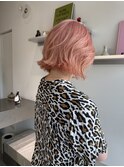 透明感カラーボブヘアレイヤーボブ