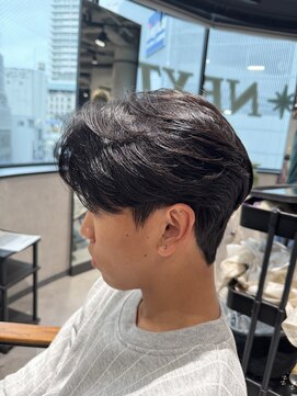 ネクストネオ 静岡(NEXT NEO) NEXTNEO【稲荷】毛流れセンターパート/ダウンパーマ/静岡メンズ