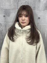 モニカ 栄店(MONIQA)&nbsp;ミルクティーブラウンカラー × レイヤーカット