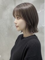 レウナ 外苑前(Reuna)&nbsp;大人可愛いボブ　大人ミディアム　はねボブ　アッシュブラウン