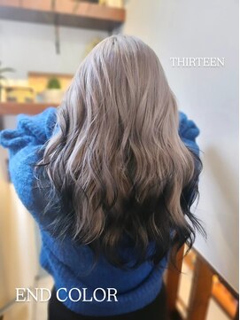 サーティーン(THIRTEEN) Vegan認証カラー★ハイトーンからのエンドカラー黒♪