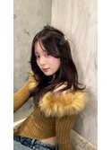 ミディアムレイヤーカット/似合わせカット/大人ガーリー/20代