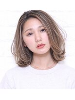 ジェーダッシュ 国立店(J') ダブルカラー【バレイヤージュ×ホワイトミルクティー】