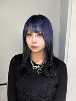 ノイル バイ キートス(neul by kiitos) ブルー×ブラックのルーツカラー