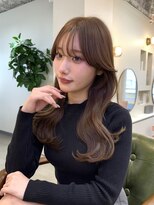 hyon myon/RISEbyREVO 綾瀬店【ヒョンミョン】&nbsp;ハッシュカット/デザインカラー/グレージュ[綾瀬駅/韓国ヘア]