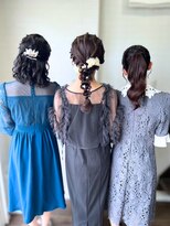 タグマル&nbsp;結婚式参列複数名様☆ハーフアップ☆編みおろし☆ポニーテール