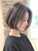 【30代40代50代】毛先ワンカールボブ