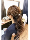 【ヘアセット専門店Mature】ハーフアップアレンジ