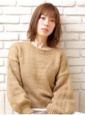 フレンチ風切りっぱなしボブ