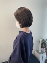 トレス(TRESS)&nbsp;ミニボブ　グレージュカラー　ショートボブ　大人ボブ