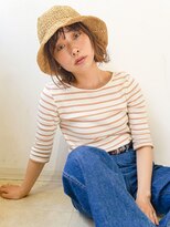 ジェム(GEM) ベージュカラー/くせ毛風スタイル/抜け感◎