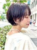 似合わせカット×ネイビーブラック×長持ちショートスタイル