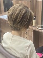 ユキオ オブ ヘアー(YUKIO of Hair) 20代30代大人可愛い小顔ボブ前下がりショートハイライト