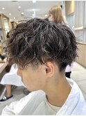 メンズパーマ/スパイラル/波巻き/ツイスパ/自由が丘/都立大学